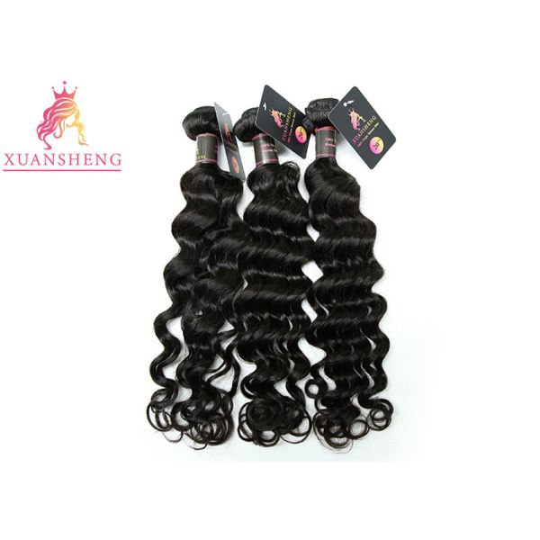 Raw Virgin Peruvian Human Hair No Shedding Loose Wave Extensions