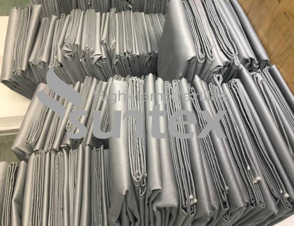 O silicone de alta temperatura da isolação revestiu a tela da fibra de vidro para coberturas isolantes térmicas removíveis