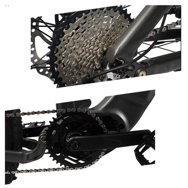 Electric Bicycle Crucero with 6061 Aluminium Alloy Frame and F R Hydrualic Disc Brake