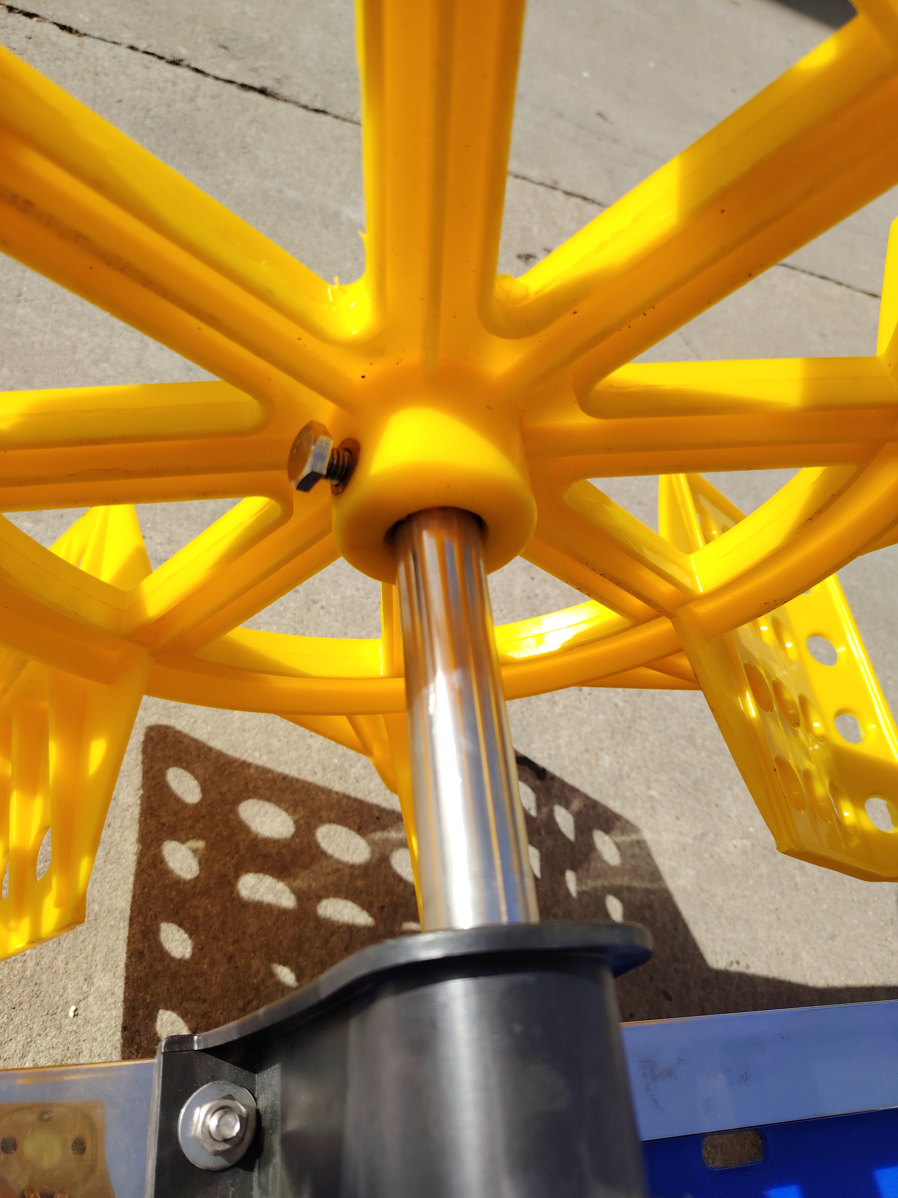 304 Stainless Steel Six Impeller Paddle Wheel Aerator 3HP with Motor Engine