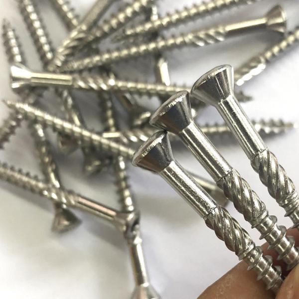 Aisi 304/A2 Inox 6 Lobes Torx T25 Star Decking Screws With Small Countersunk Head Cutting Rips And Groove