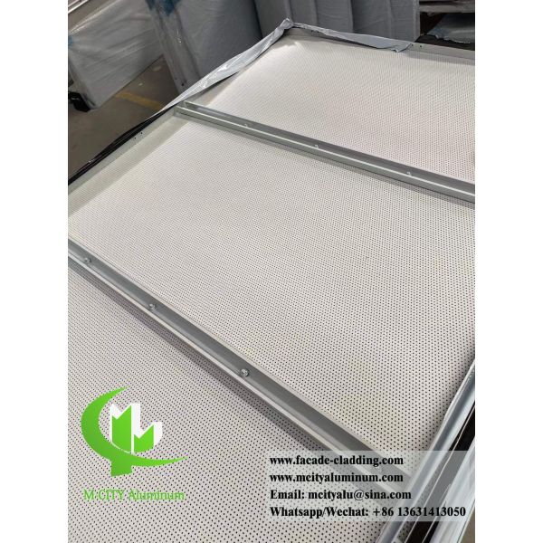 Перфорированные металлические потолки алюминиевые твердые панели против ржавчины