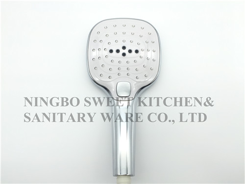 hot sale ABS material chrome plating switch-on shower head hand shower rain shower sanitary ware accessories