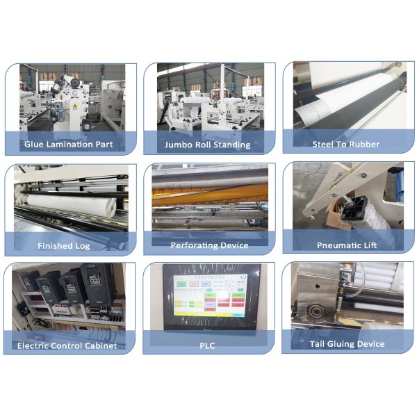 Dot Embossing Type Four Layers Buffer Continuously Glued Lamination Kitchen Towel Tissue Making Machine