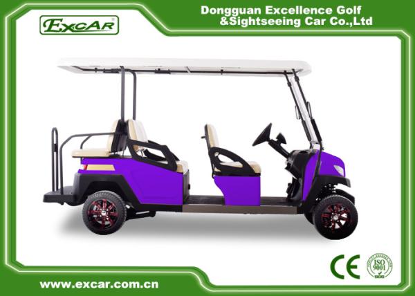 Tipo roxo bonde do combustível de 6 Seater do automóvel de passageiros com eixo italiano