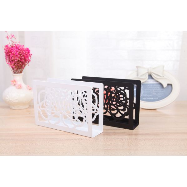 Декоративный утюг держателя салфетки кухонного стола ставит одобренный ИСО на обсуждение коробки ткани