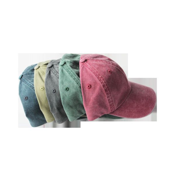 56cm 58cm Vintage Cotton Twill Baseball Cap Adjustable Dad Hat