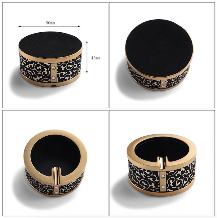 Цвет серого цвета Ashtray кармана металла антиквариата SGS 90*135mm моды