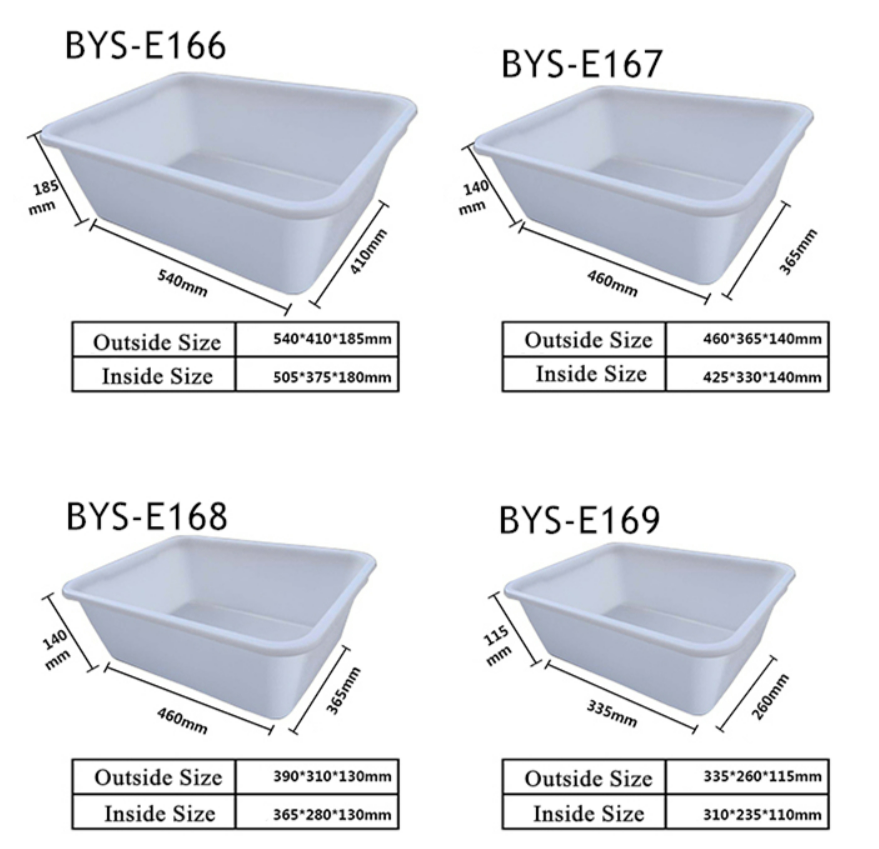 Пластмассовый прямоугольный белый супермаркет Кухня Ледяная палитра Пищевая площадь Бассейн Барбекю Складка