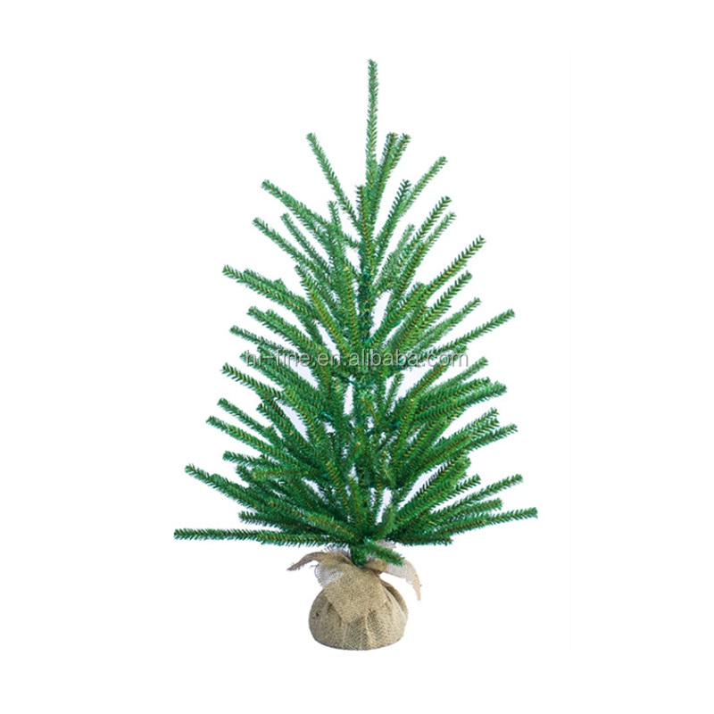 Mini Modern Fabric Outdoor Decorated Christmas Tree