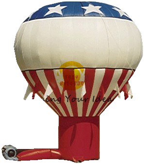 Tela inflable de encargo colorida del globo los 8m Oxford de la publicidad para los partidos del patio trasero