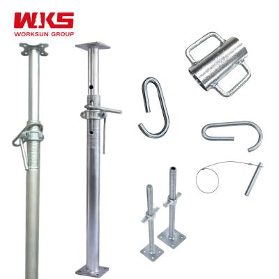 Customized Telescopic Steel Prop Corrosion Resistant Adjustable Acrow Props Reusable