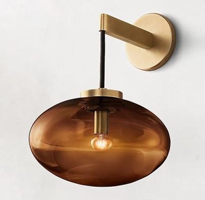 Lâmpadas de parede para casa Lâmpadas de parede decorativas com latão e método de instalação de parafuso