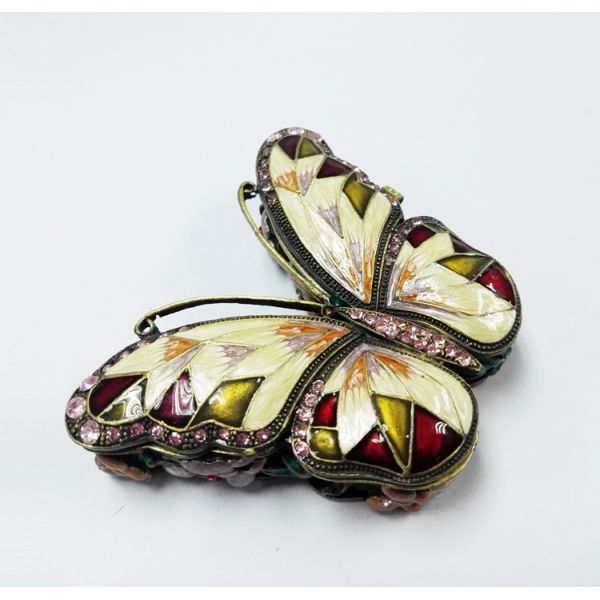 Metal Butterfly Jewelry Box butterfly shape metal jewelry box for ladies gift