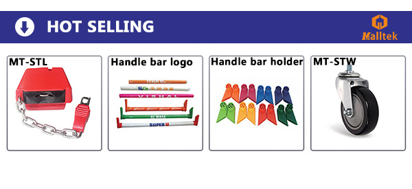 Supermercado Carro de compras Cerradura de monedas de zinc
