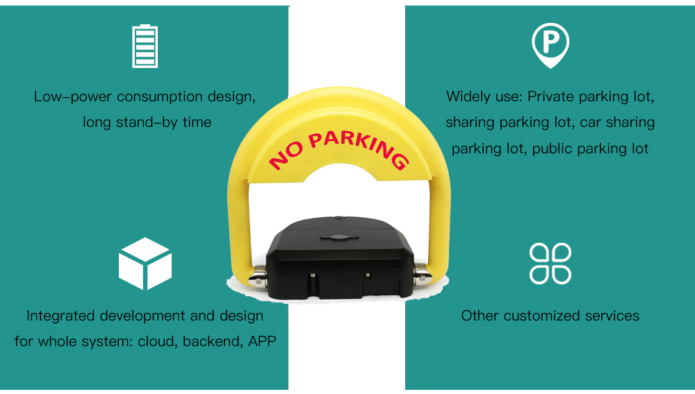 IP68 водонепроницаемая пылезащищенная мобильная программа Bluetooth Control Shard Car Parking Lock Поставщики