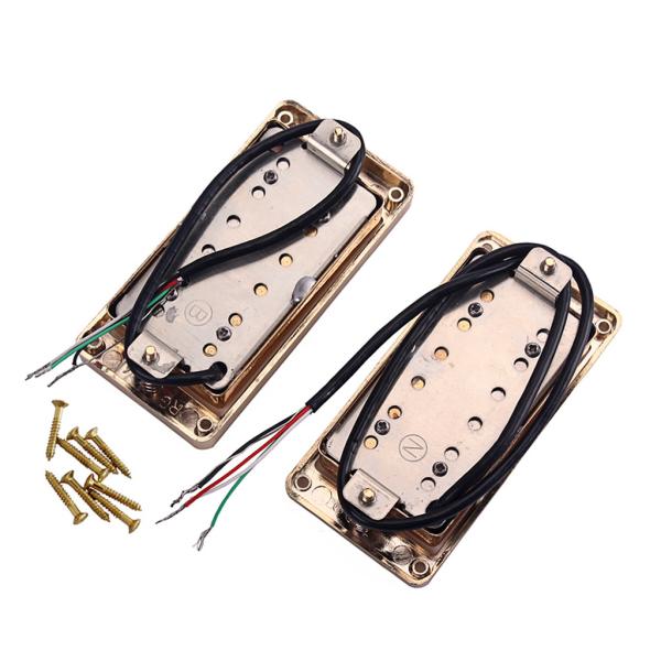 Alnico 5 Humbucker Pickup Guitarra Dupla Bobina Pickup Pescoço 13,5 kΩ / Ponte 15,4 kΩ