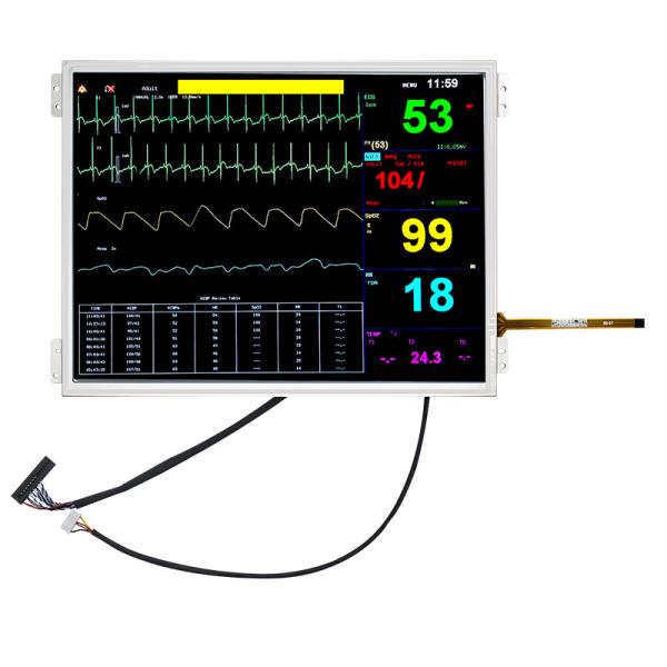 10.4 Inch Resistive Touch 1024x768 Wide Temperature TFT Display Panel