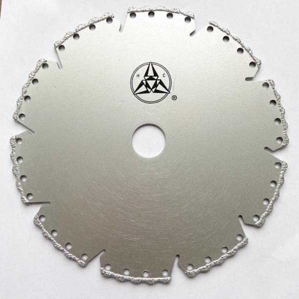 O vácuo de alta qualidade de 5inch 125×1.4/2.4×8×9T×22.23mm soldou o mármore plástico cerâmico da pedra de Diamond Grinding Cutting Disc For