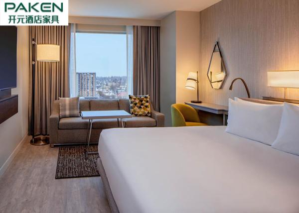Hyatt Hotel Room Mountain Grain Oak Veneer Big Headboard & Background Panel