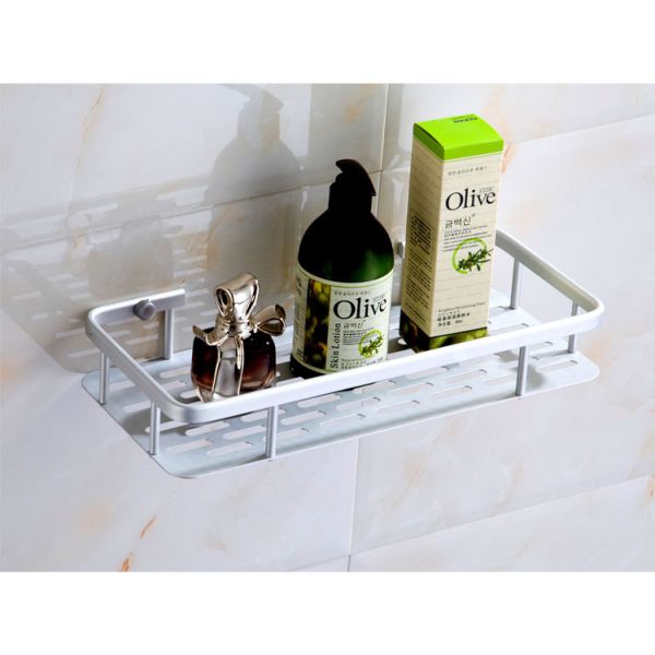 Single layer shelving Bathroom Rack Durable Stainless Steel Wall Mountable