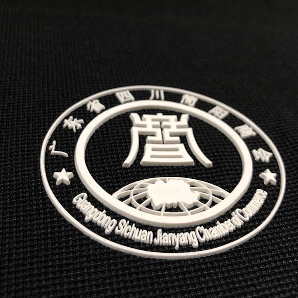 Silicone Clothing Label Transfer Plastisol Raised Monochrome Silicone Luggage Tags Makers