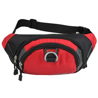 Red Yellow Women Designer Waterproof Waist Bag Solid Color Multi Storey