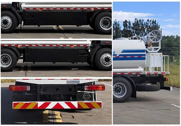 Dust Suppression Road Watering Truck With 11.1 Cubic Meter Tank Eco Friendly
