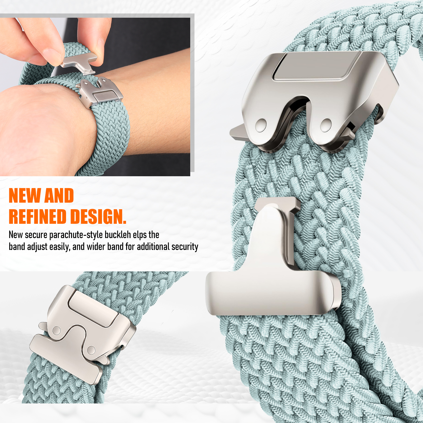 Custom Elastic Nylon Watch Strap 41mm 45mm for Google Pixel Watch 4 3 2  Fabric Seamless Adjustable Band Women