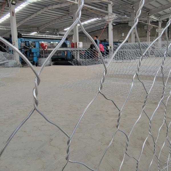 paniers enduits de Gabion de PVC de 100x120mm 2x1x1 3.05mm zinc de 270 GM/M