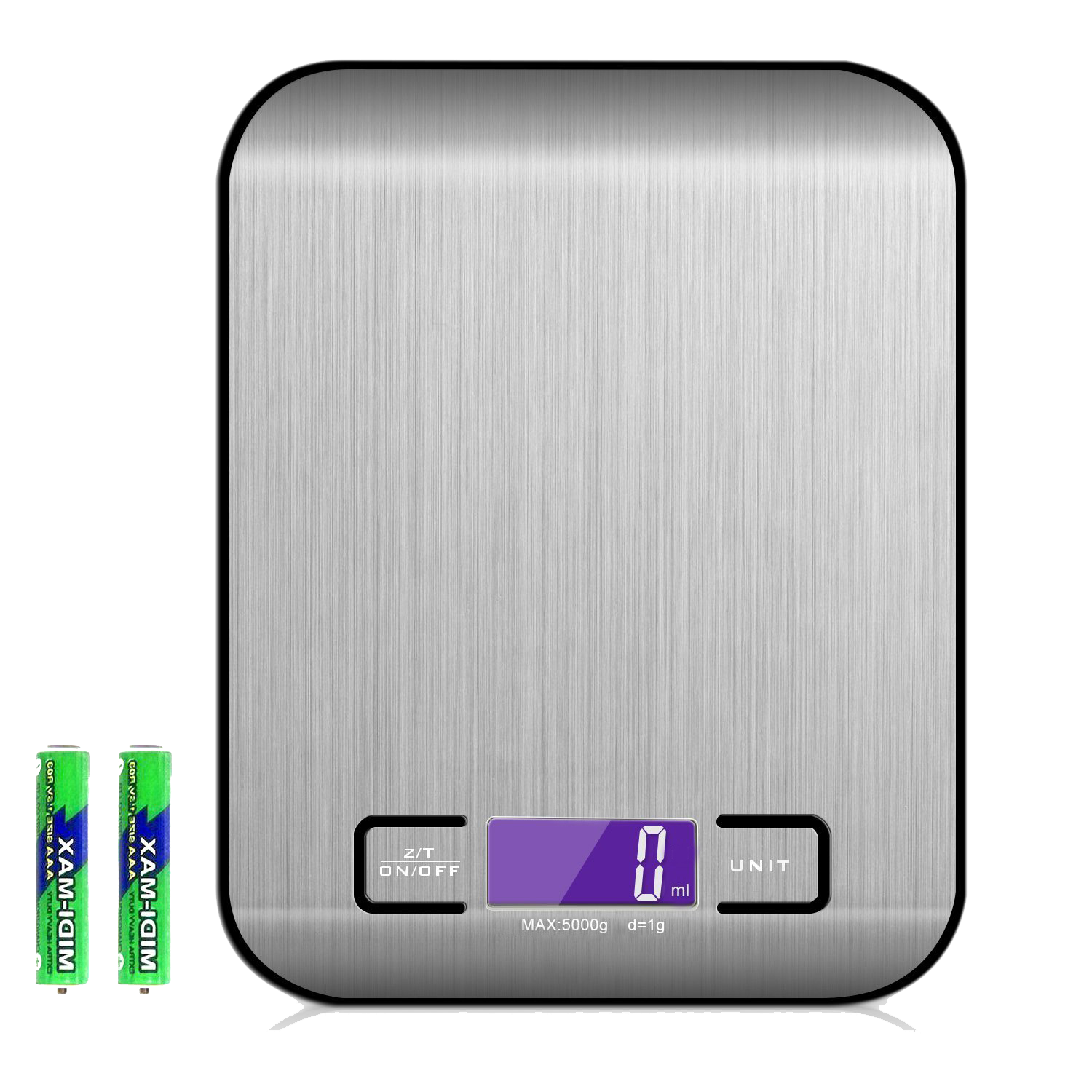 Mini Balanza Electrónica de Cocina para el Hogar, Capacidad de 5 kg, Funciona con Pilas, Pantalla LCD