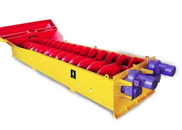 80 TPH Aggregate Sand Washing Equipment , Less Wastage Screw Sand Washer