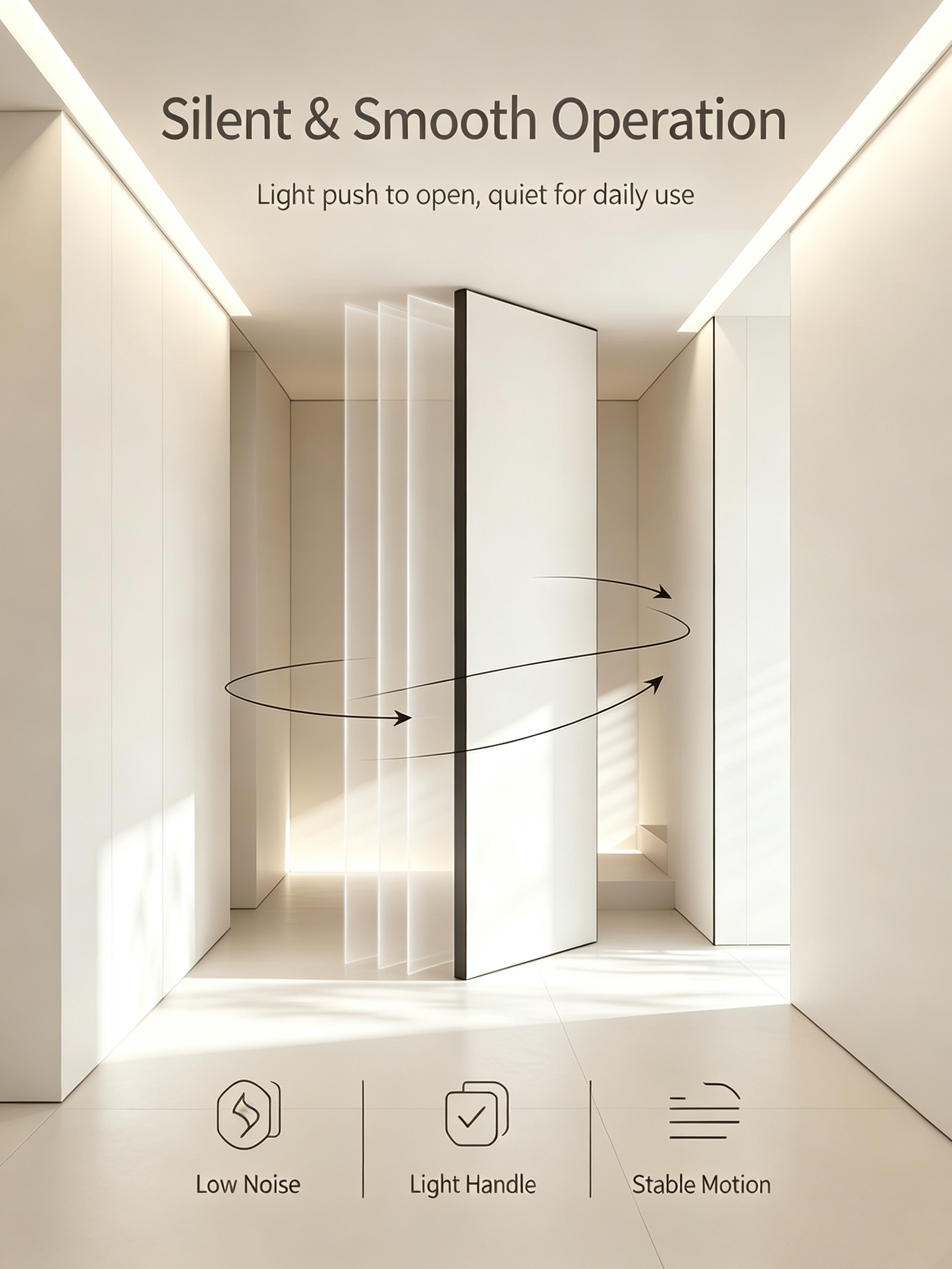 Ultra-narrow bezel aluminum and wood paint-free bedroom door for high-end home decoration