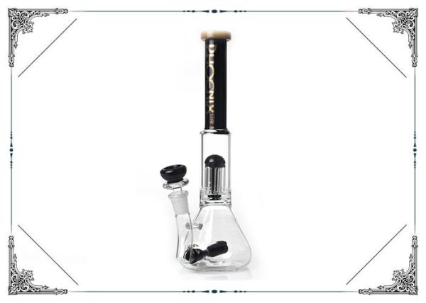 Blakc Inline Pecolator and 6 arms Tree Perc Bongs Glass Smoking Water Pipe Bongs Hookah
