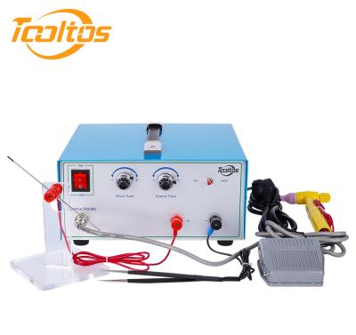 Tooltos 80A Jewelry Pulse Spot Welder For Gold, Silver Welding Machine Tungsten Needle 1.5mm 50/60HZ 80A  500W Power