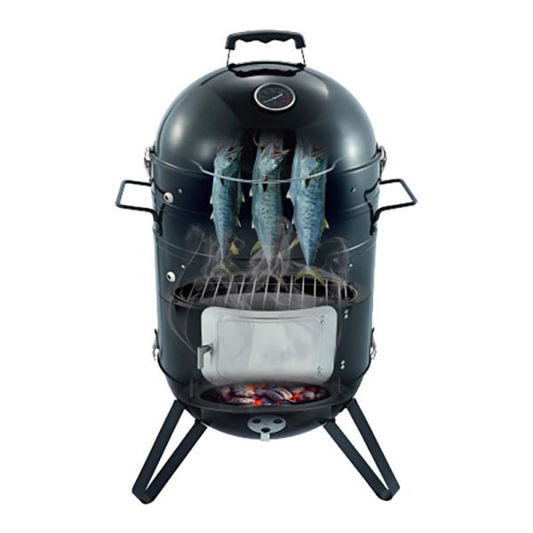 48x48x91cm 19'' Charcoal 3 Tier BBQ Smoker Roaster 225F To 750F Temp