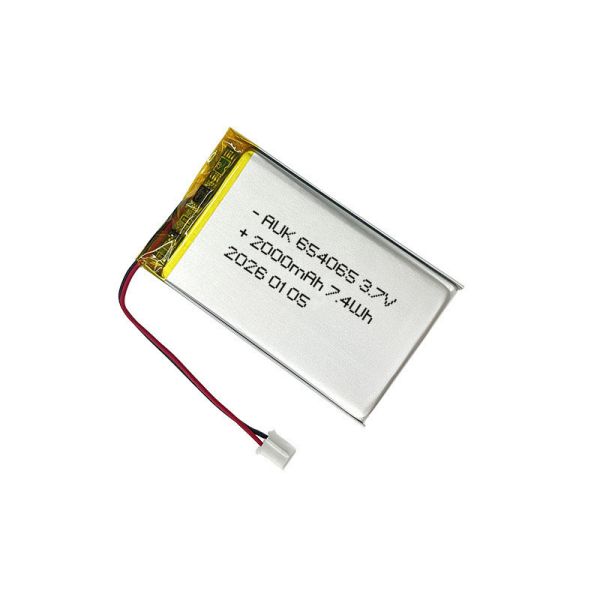 AUK 654065 2000mAh 3.7V Lipo Battery For Mobile Power Bank Air Purifier Car Tracker Lithium Battery