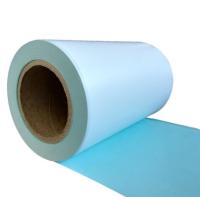 HM2033L Model Thermal Paper Adhesive Label Material Eco Thermal Hotmelt Glue Blue Glassine Liner