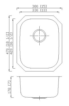 Установка домашней тиши кухонной раковины шара датчика пользы 16 одиночной легкая