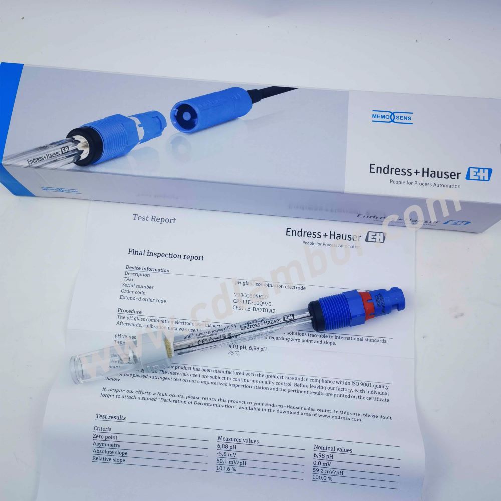 Endress+Hauser E+H CPS11E-BA7BA2 original Digital pH sensor Memosens CPS11E