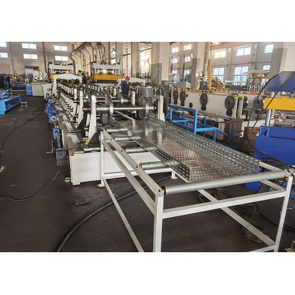 Customized Roll Forming Machine for Hot-dip Galvanised / Powder Coated Steel Perforated Cable Trays