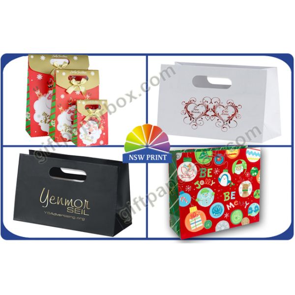 Подгонянный мешок подарка Кристмас упаковывая с умирает Bowknot тесемки ручек отрезка