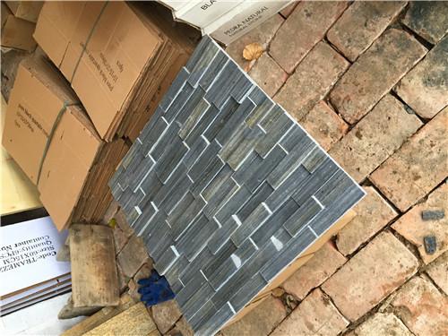 Natural stone Quartzite Stone Veneer Black Pencil Thin Slate Stone Veneer