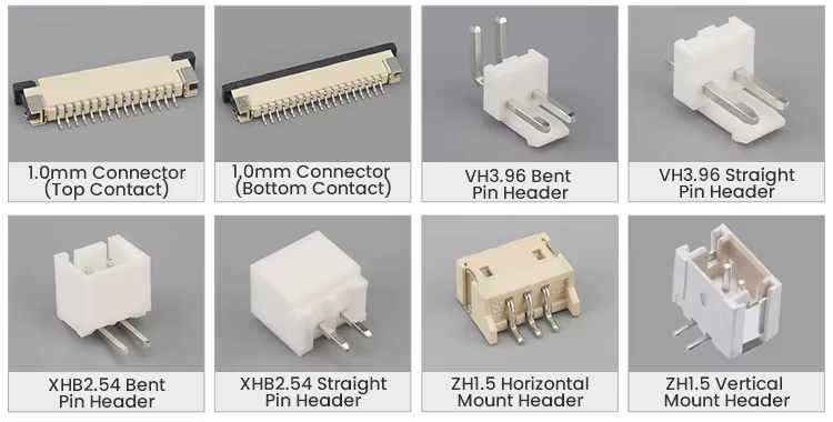 1.0mm Wafer Socket Horizontal Vertical Buckle Patch Pin Holder High-Temperature Resistant Phosphor Bronze Connector