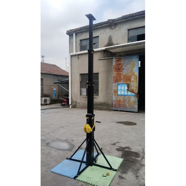 manual telescopic mast hand crank up light tower mast 9m 30ft