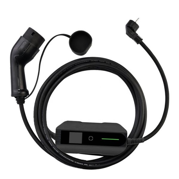 Retractable Ev Charger Type 2 Schuko Portable Electric Car Charger With Time Appointed