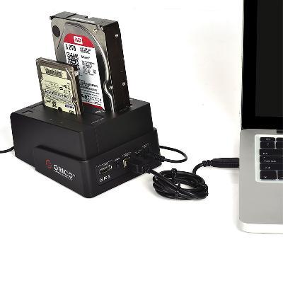 ORICO 6628SUSC USB2.0+eSATA to Dual 2.5/3.5in SATA Hard Drive Docking Station