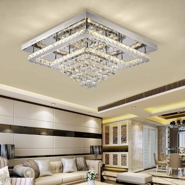 Square Crystal low ceiling chandelier Lights For Hallway Bedroom Kitchen (WH-CA-18)