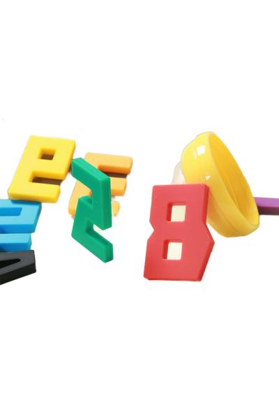 Cuddly Soft Silicone Block Anime Plush BPA Free Teether For 0-3 Years Old Children With Size Is 15*15*3cm And Weight 220