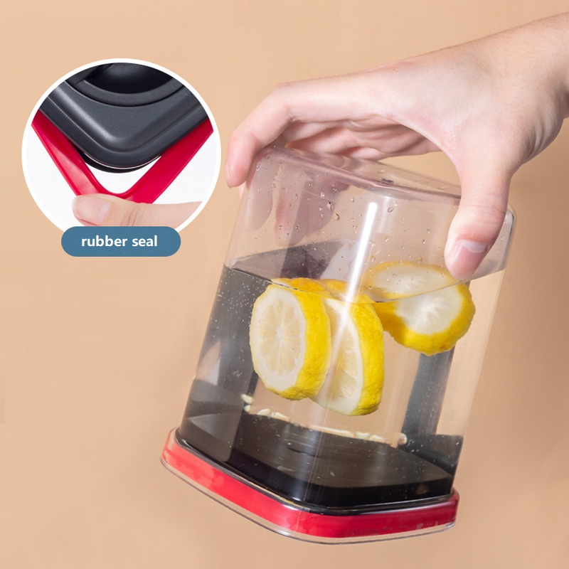 Тары для хранения еды 600ml 5PCS BPA свободные пластиковые с воздухонепроницаемыми крышками